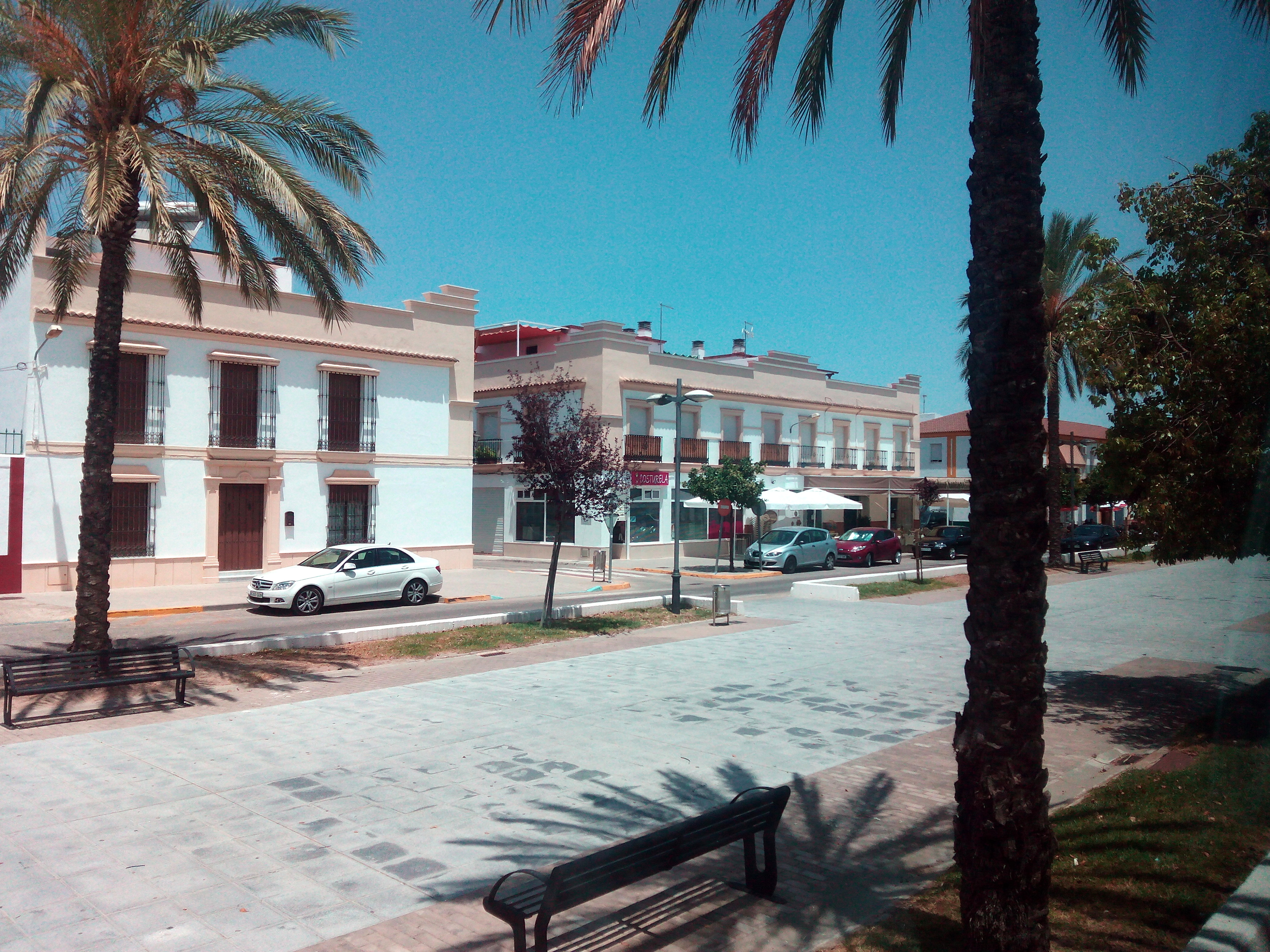 Avenida de Carlos III en La Carlota, Córdoba — vista del municipio