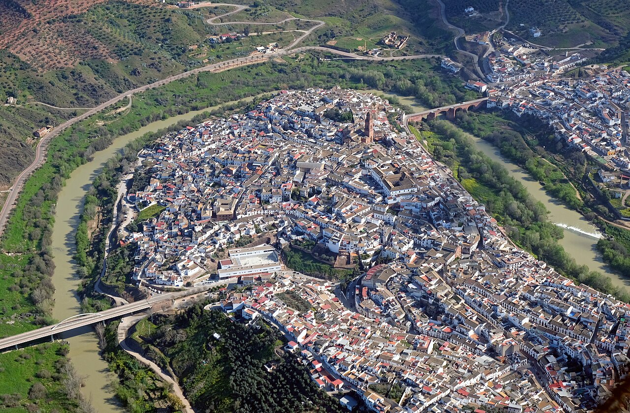 Vista aérea de Montoro, Córdoba