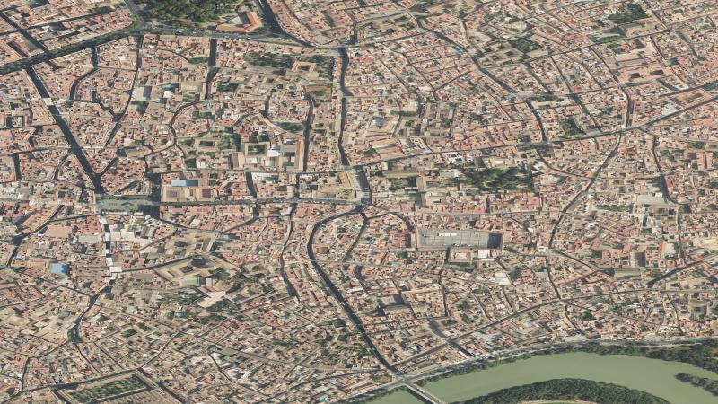 Vista aérea del entorno del Sector Renfe, Córdoba, utilizada como imagen de referencia para la subasta